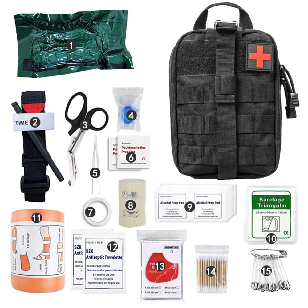 15PCS Survival First Aid Kit 1