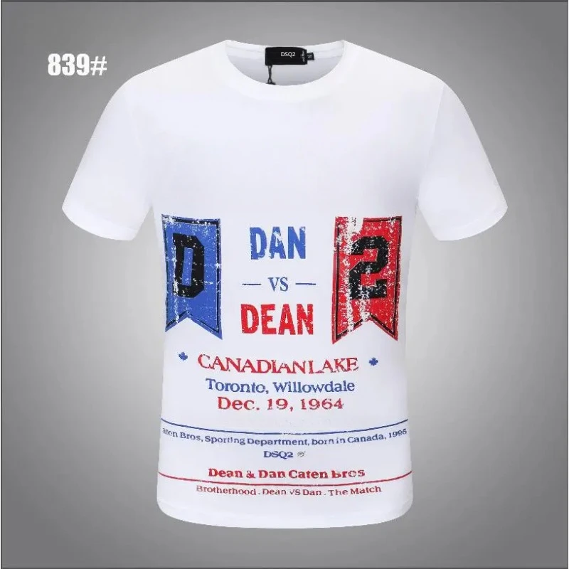 

Factory Dsq2 Top Quality Men Cotton Letter Print Tee Tops Trend Men's ICON T-shirt Clothing M-XXXL
