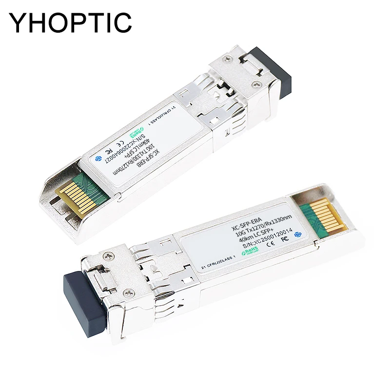 SFP+ER Transceiver 10G 40Km Module Media LC Optical Fiber Module WDM Bidi Singlemode 1270nm/1330nm Optical Fiber