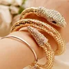 2022 new snake-shaped bracelet punk exaggerated fashion multi-layer full diamond multi-strand snake bracelet 1