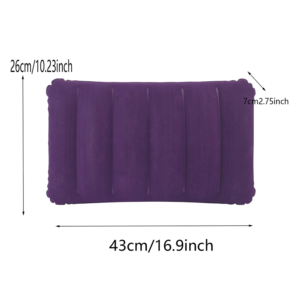 Inflatable Pillow Camping Pillow 1pc Inflatable Pillow Portable Inflatable Pillow Outdoor Travel Adult Folding Nap Waist Backrest