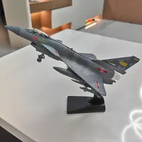 ⁦بالعربي: مجسم طائرة حربية شبح رمادية 23 سم | Premium Alloy Stealth Fighter Diecast Model 23 cm⁩ - الصورة ⁦3⁩