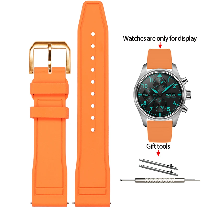 Premium Soft Fluoride Rubber Strap for Luxury Watches – Multiple Sizes Available