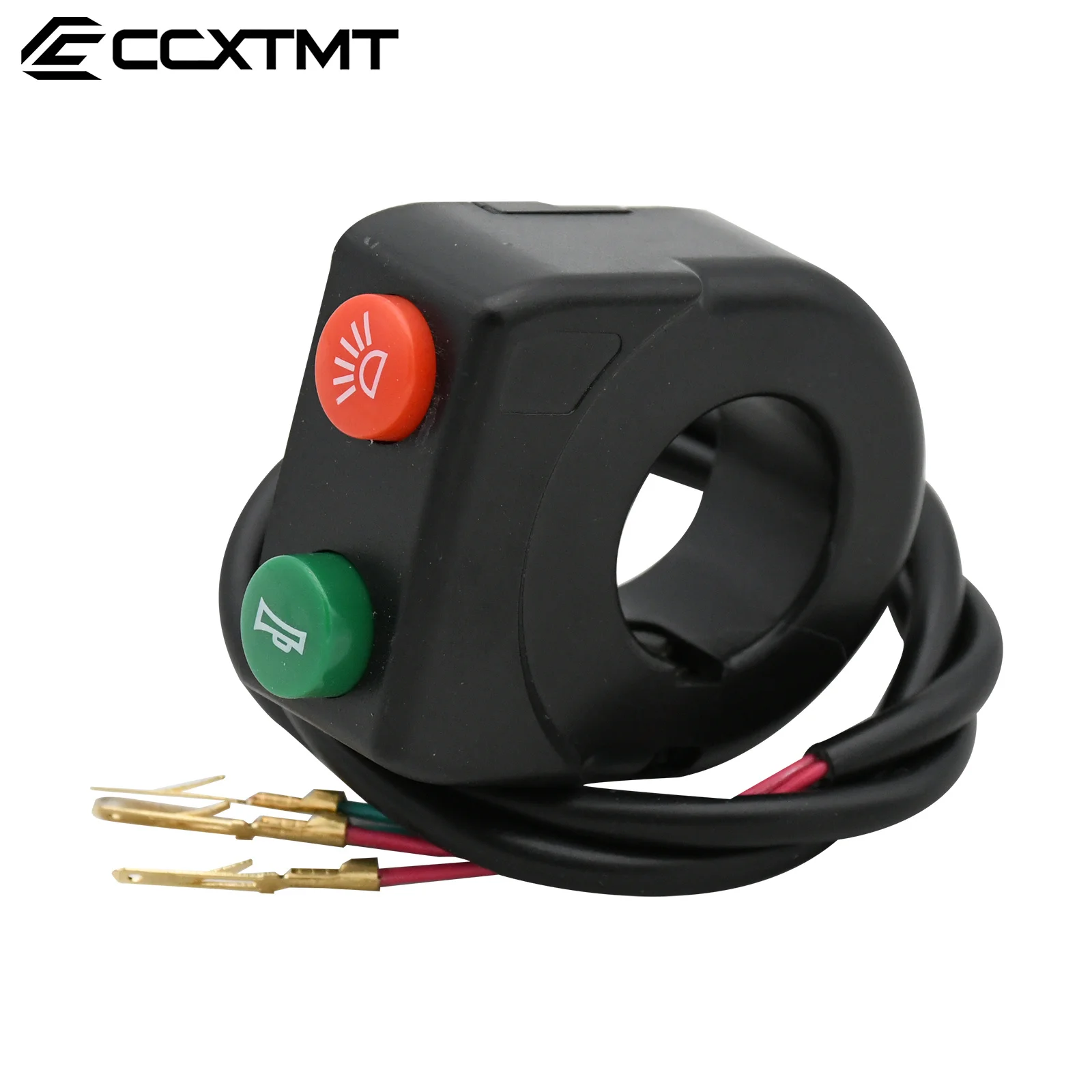 22mm Handlebar Horn And Headlight Combination Button Switch For Motorcycle ATV Scooter Electric Bicycle Universal Refit Parts