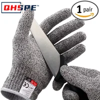 Level 5 HPPE Anti-Cut Gloves Kitchen Gardening Anti-Cut Knitted Gloves Anti-Thorn Wear-Resistant Glass Building Cutting Gloves 1
