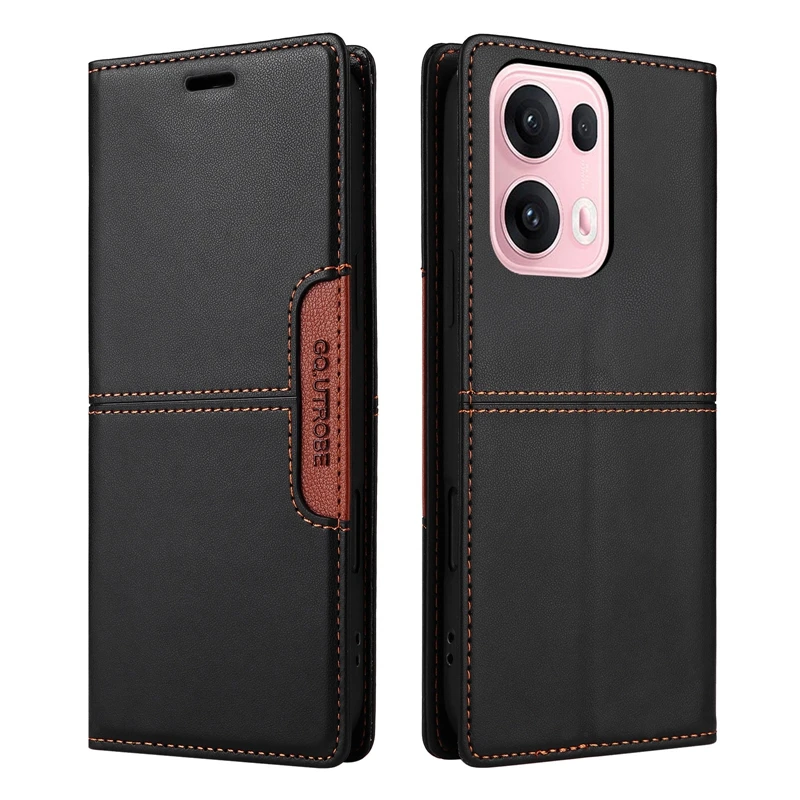 Flip Leather Wallet Phone Case with Card Holder and Magnetic Closure