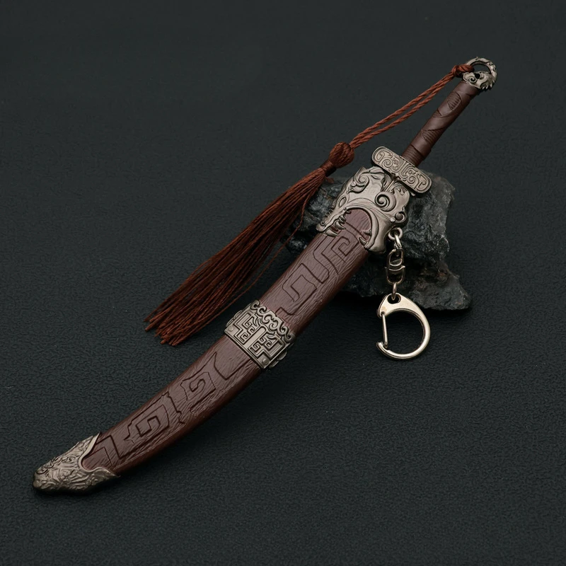 Wo Long: Fallen Dynasty Weapon Guding Blade Ancient Weapon 22cm Game Peripheral Metal Samurai Sword Weapon Model Gifts Toys Boys 3