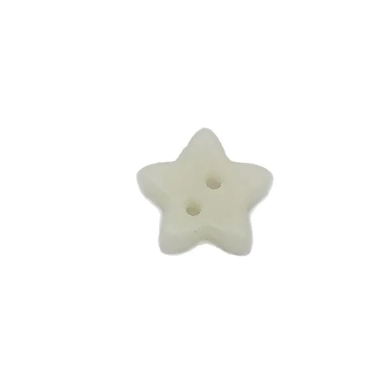 10pcs Two Hole Star Shape Ceramic Luxury Buttons for Kids Clothing Knitwear Shirts Phone Case DIY Apparel Sewing Supplies