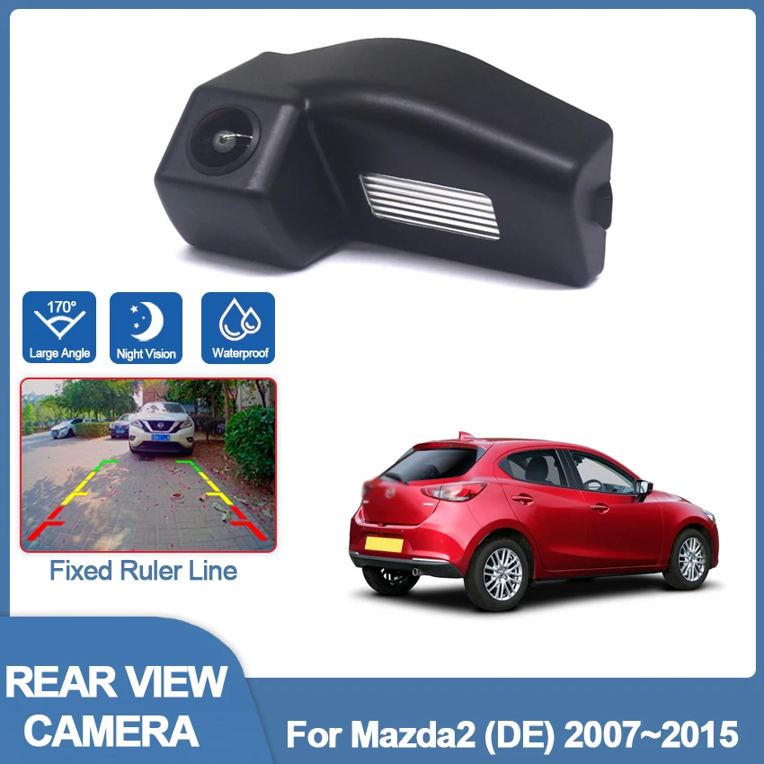 

HD 1080*720P Vehicle Reverse Camera For Mazda2 (DE) 2007~2010 2011 2012 2013 2014 2015 Car Rear View Parking Mirror Monitor