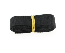 Durable Canvas Ribbon Belt Bag Webbing for Sewing and Craft Projects (5 Meters, 25mm) (Black 5M)