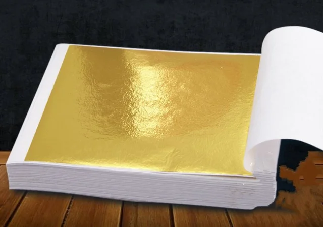 shiny gold foil paper