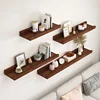 Wood Shelves Living Room Wall Floating Shelves Display Rack Closet&Bathroom Organizer Decoration Wall Shelf For Book /Plants 1