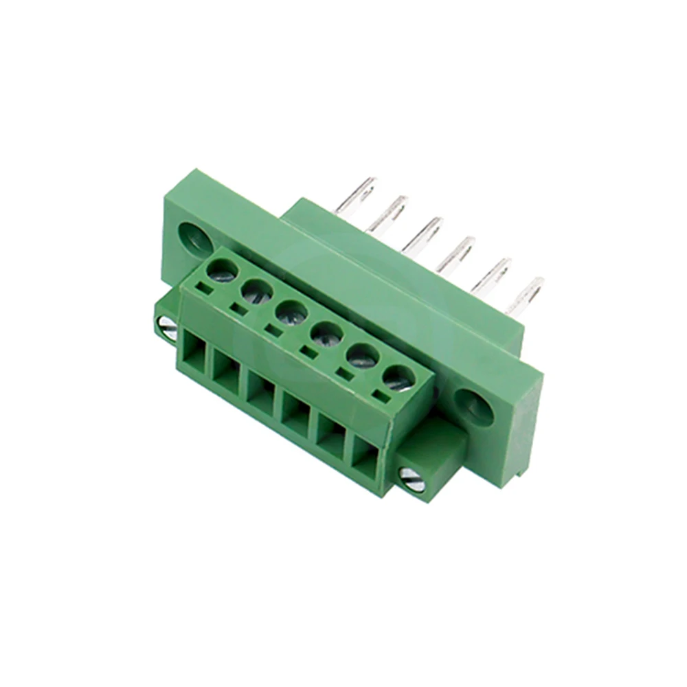 (5 Sets) KF 2EDGWB + 2EDGKM 5,08mm Durchgangs-Wandsteckklemmenblock 15EDGWB 5,08 PCB-Lötverbinder mit Fixierplatte 2~24P – Detail 5