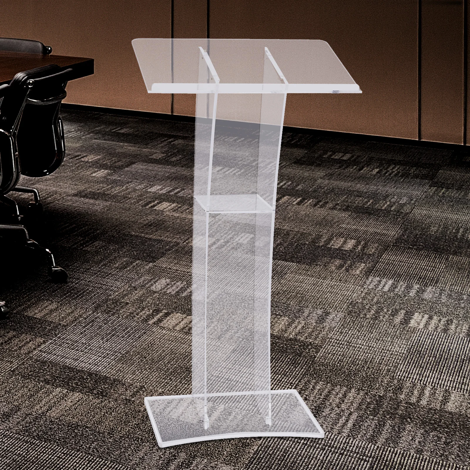 Clear Acrylic Podium Church Pulpit Plexiglass Lectern Debate Podium Conference