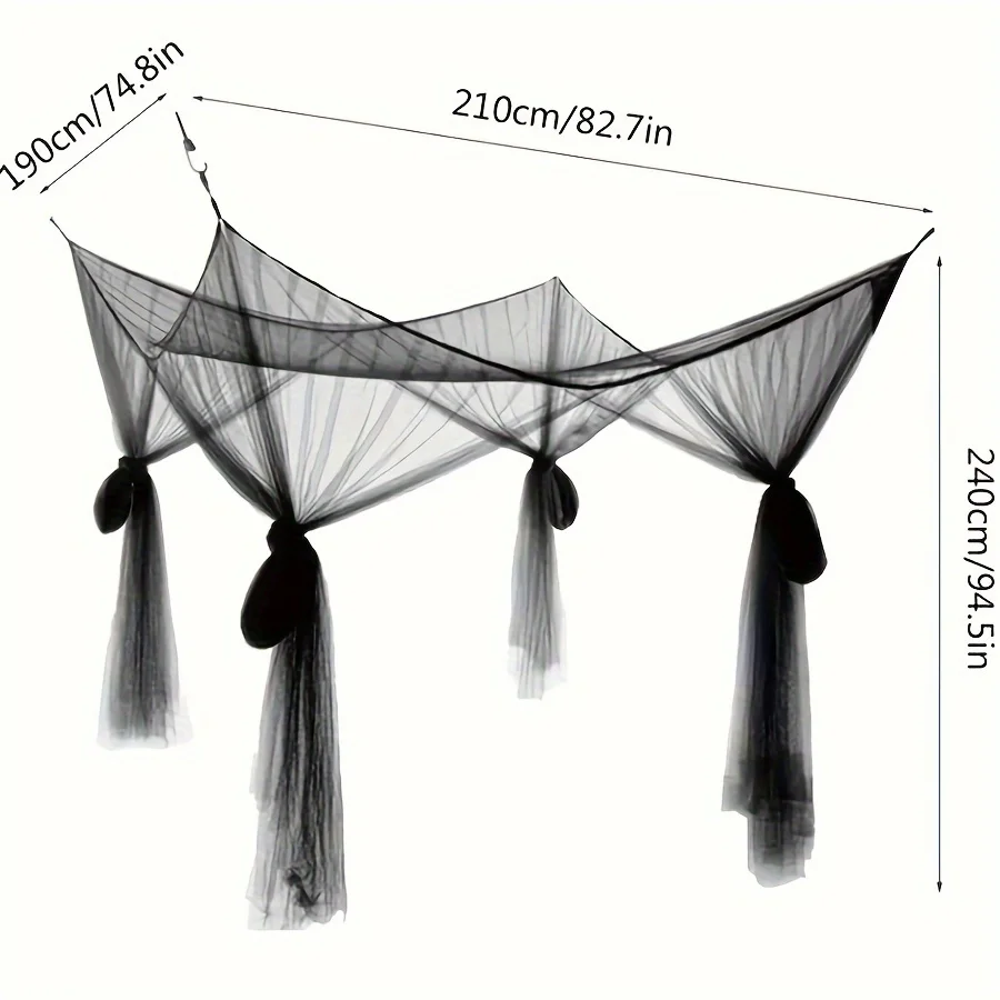 1 PCS Extra large Mosquito net with 4 openings Durable Canopy Mosquito Net Perfect for any Size Beds & Camping mosquito net