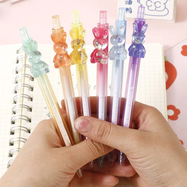 Cute Gel Pens 0.5mm Creative Diamond Pens Kawaii Colored Plastic Neutral  Pens For Kids Writing School Office Supplies Stationery - AliExpress