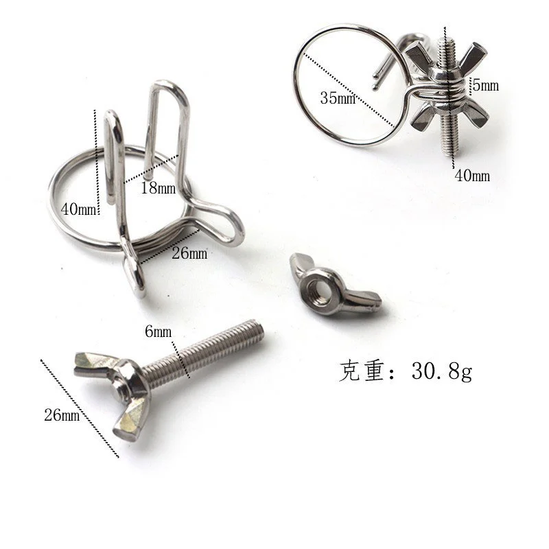 Male Horse Eye Urethra Expander Elastic Clamp Urethral Locking Ring Glans Rod Penis Plug Urethral Dilators