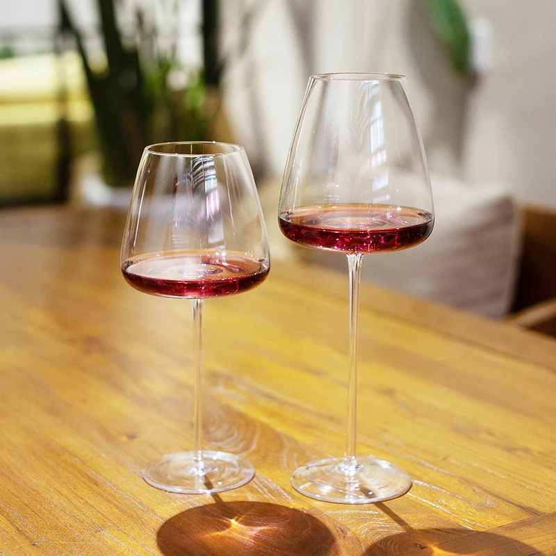 Set di 4 calici vino rosso in cristallo trasparente/nero 470 ml Manufacture rock | Maisons du Monde