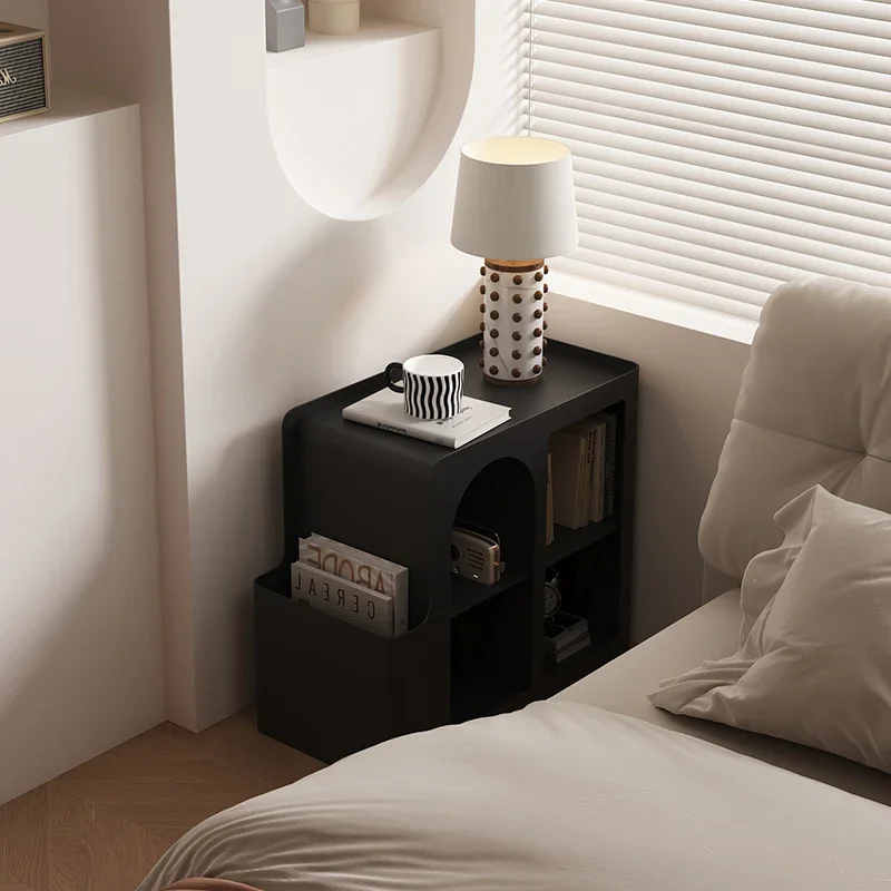 Bedroom Wrought Iron Narrow Slit Creative Removable Bedside Table Living Room Sofa Side Table Storage Cabinet Storage Rack