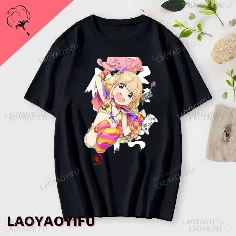 Sommerliches neues süßes Anime-T-Shirt aus 100 % Baumwolle für Herren, lustiges Cartoon-Design, trendig, vielseitig, modisch, bequem, einfach und locker geschnitten – Detail 33