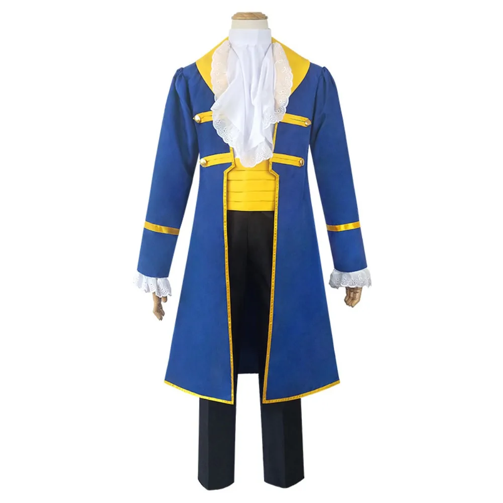 

Movie Prince Cosplay Costume Beast Disguise Uniform for Men Fancy Suit Halloween Carnival Party Clothes Disguise Role Play