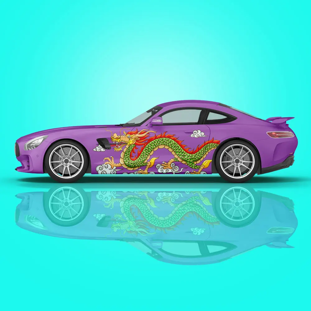 Dragon Character Livery, Large Vehicle Graphics, Side Car Decal