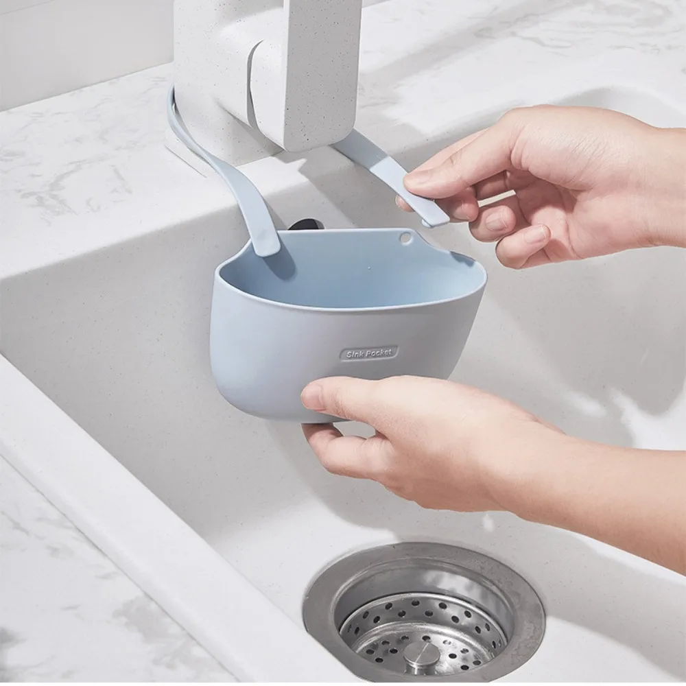 1PC Kitchen Silicone Sink Sponges Soap Holder Bathroom Dish Drain Water Basket Sponge Storage Kitchen Sink Holder