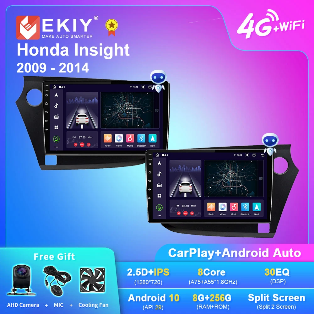 

EKIY X7 Android Car Radio For HONDA INSIGHT 2009-2014 Navigation GPS 1280*720 IPS DSP Carplay Multimedia Player Auto Stereo DVD