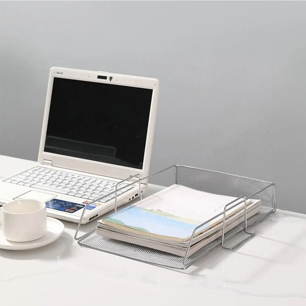 Desktop Organizer Stackable File Rack Papers Rack A4 Storage Tray storage racks file organizer