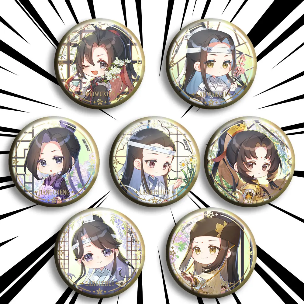 

Anime Grandmaster Of Demonic Cultivation Lan Wangji Pins Badge Cosplay Cartoon Garniture Itabag Bedge Button Brooch DADGE Gift