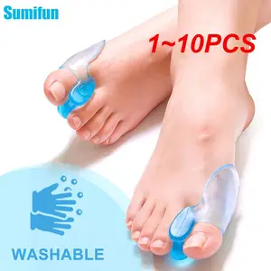 1~10PCS Toe Separator Bone Corrector Straightener Silicone Gel Fingers Protector Bunion Adjuster Feet Massager Feet