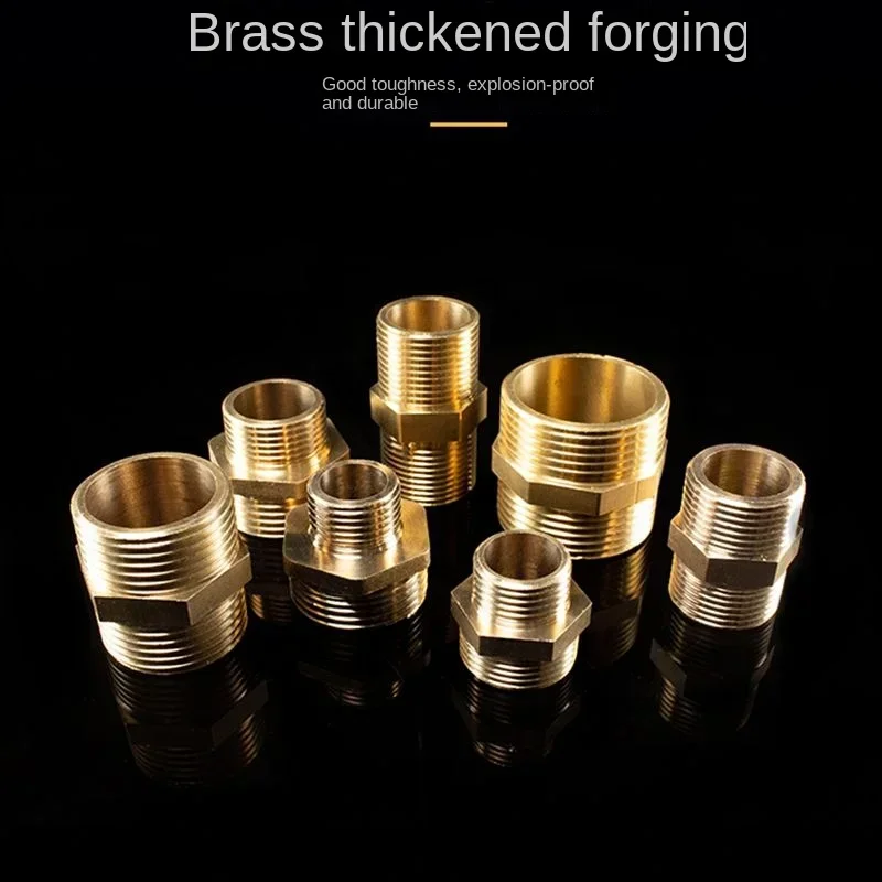 1/8" 1/4" 3/8" 1/2" 3/4" 1" BSP Male Thread Brass Pipe Fitting Reducer Hex Nipple Coupler Connector Adapter Water Fuel Gas pipe fitting,water pipe fitting,hose pipe fitting