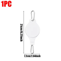 Heavy Duty Retractable Plant & Garden Accessory Hanger (White - 1PC)