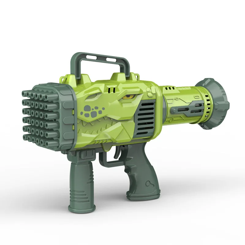 32 Holes Dinosaur Bubbles Machine Fully Automatic Bubble Blowing Lights Outdoor Bubble Machine Without Bubble Water Kids Toys 6