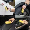5/10pcs Multifunctional Sponge Brush For Car Wheels Tires Polishing Waxing Clean The Gaps Blind Corner Cleaning Crescent Shaped 3