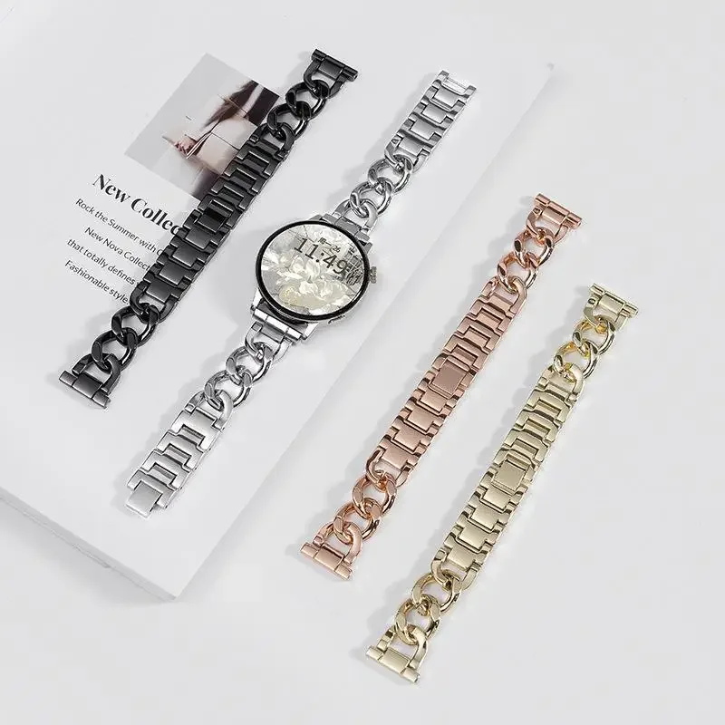 Elegant 20mm Stainless Steel Slim Bracelet Strap
