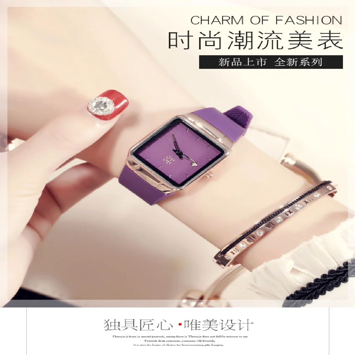 

HK TOP Brand Ultrathin Fashion Watch Female Student Luxury Gift Square Watch Korean Minimalist Waterproof Genuine Leather Watch