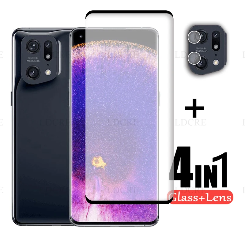 Vetro Pieno 3D Per Oppo Trova X5 Pro Vetro Dello Schermo Di Copertura Per Oppo Trova X5 Obiettivo Della Fotocamera Per Oppo Trova X5 X5 Pro Trova X3 X