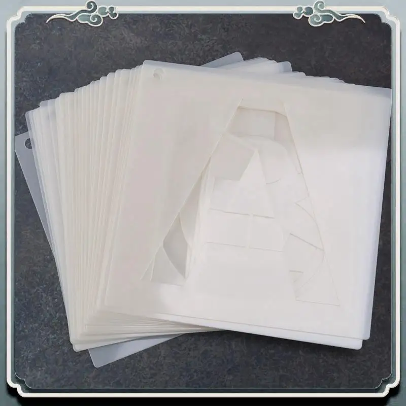 나무에 그림을 그리기위한 프리미엄 편지 스텐실 108 Pcs 문자 및 숫자 스텐실 홈 공예 장식을위한 재사용 가능한 글꼴 템플릿