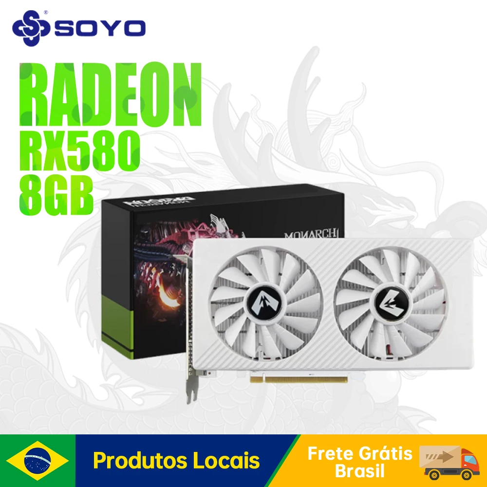 SOYO デュアルファン ホワイトクーラー Radeon RX 580 8GB Amazon.com: SOYO AMD Radeon RX 580 Graphics Card, 8GB GDDR5