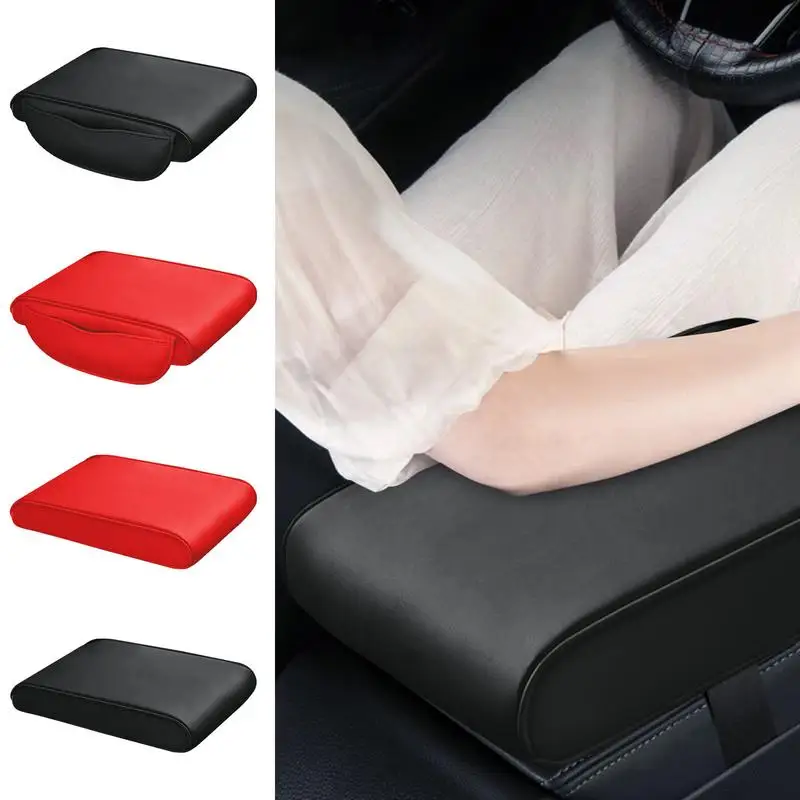 

Car Armrest Cover Soft Automotive Elbow Rest Storage Pocket Armrest Cushion Pillow Cover Center Console Box Pad Cars Accessories