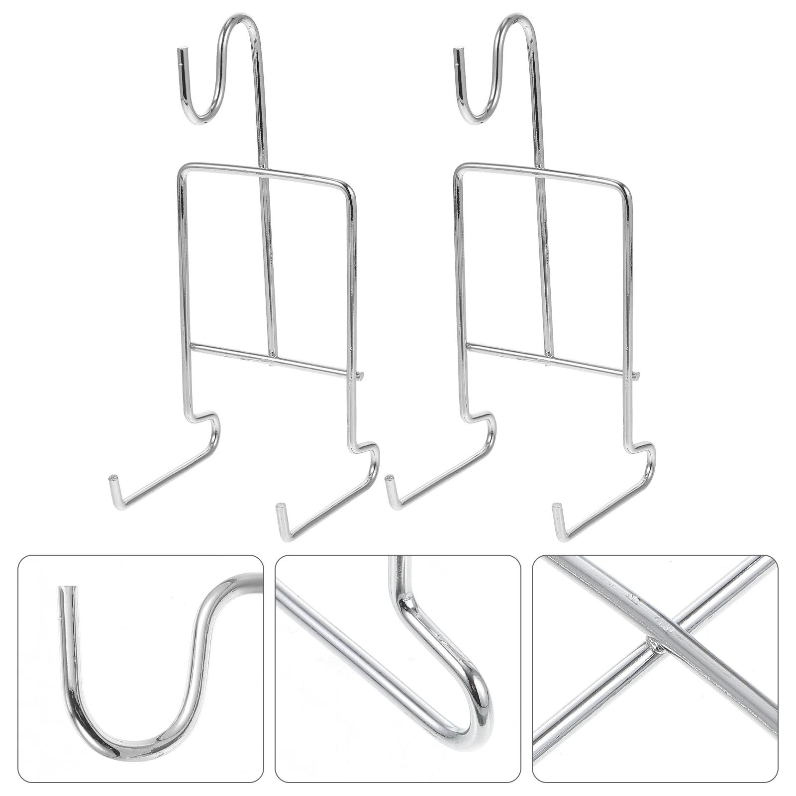 

4 Pcs Bottle Coffee Cup Holder Baby Tea Mug and Saucer Display Stand Iron Plate Rack