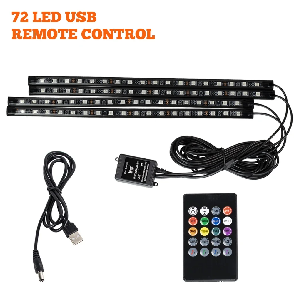 ตัวเลือกสินค้า โคมไฟ LED ตกแต่งรถยนต์ ปรับแสงได้ 5 ระดับ มีรีโมทคอนโทรล