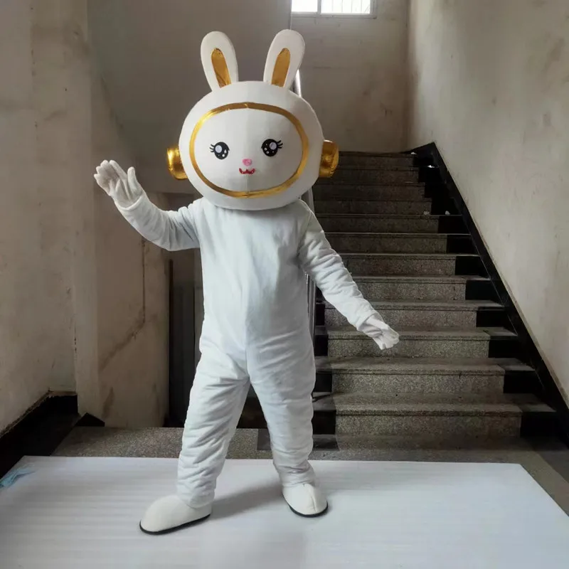 

Lovely Rabbit Mascot Clothing God of Wealth Cartoon Doll Rabbit Adult Walking Rabbit Year Doll