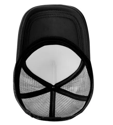 Stay Trashy Funny Raccoon Graphic Classic 5 Panel Mesh Snap Back Trucker Hat 5