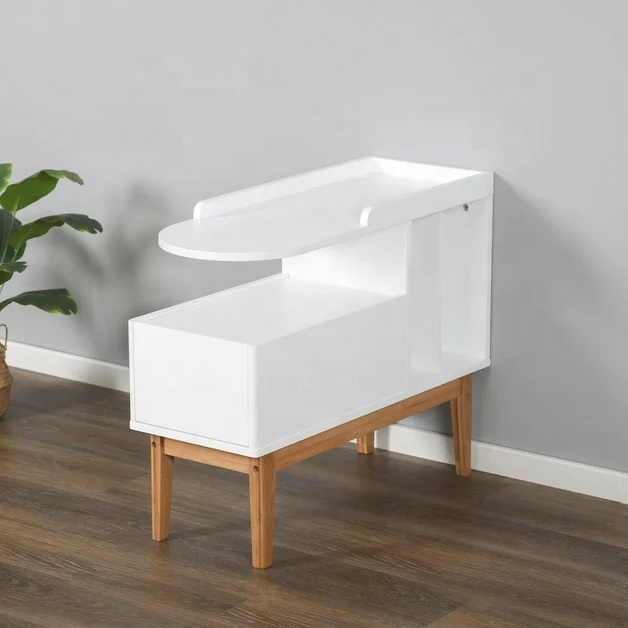 Luxury Quality Cheap Price Modern Wooden Side Table Nordic Living Room Storage Corner Cabinet Organizer Side Tables for Bedroom