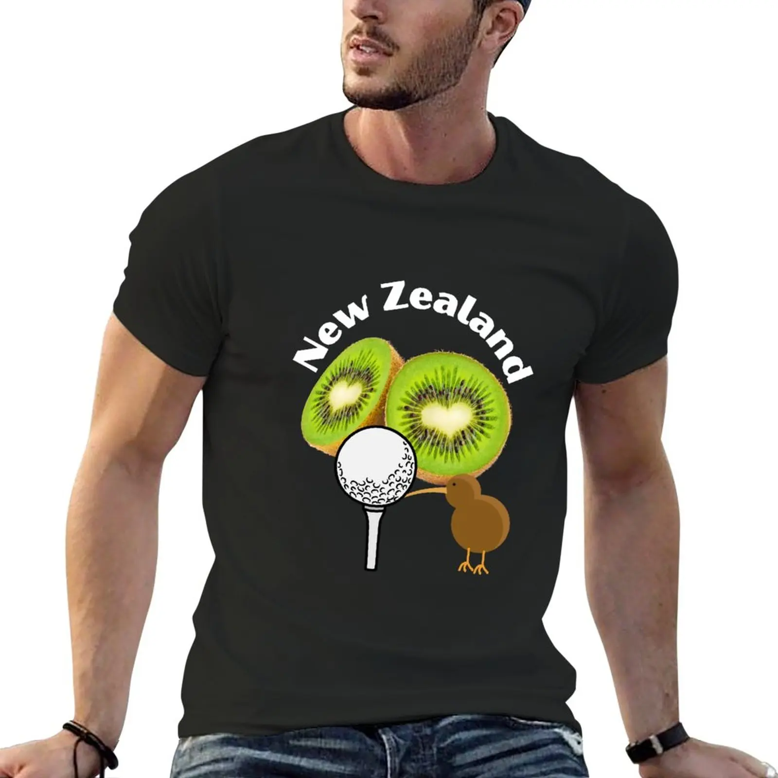 

New Golf and Eat the Fruits of New Zealand T-Shirt customized t shirts plus size tops Short sleeve funny t shirts for men