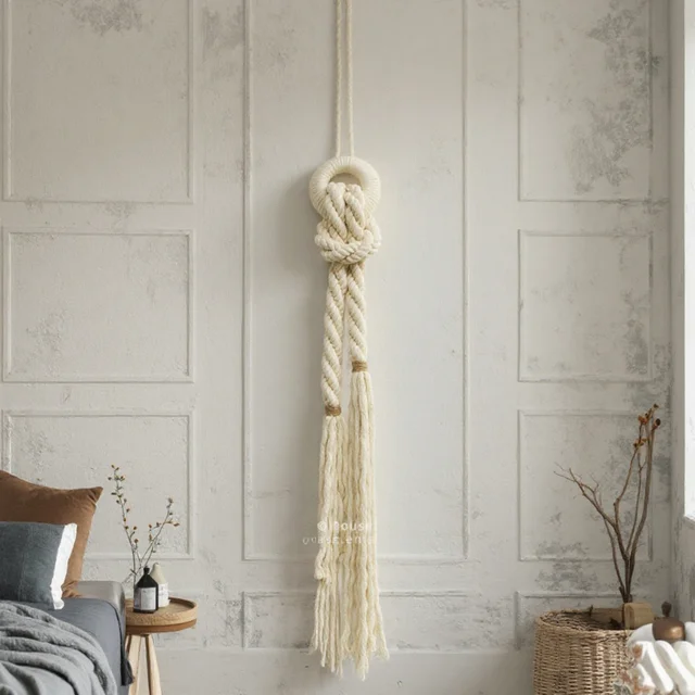 Custom Pompom Macrame Wall Tapestry