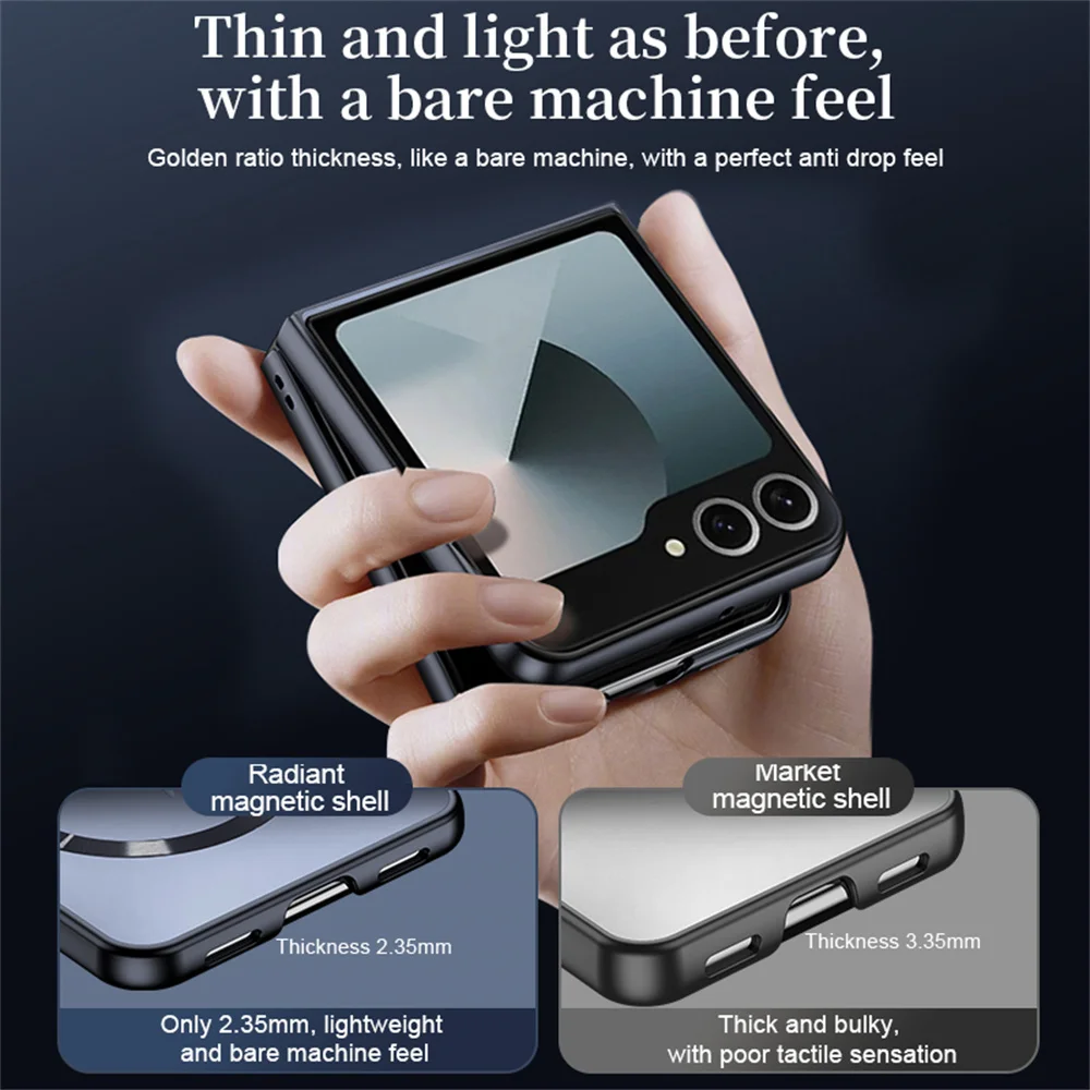 Luxury Matte Frosted Magnetic Phone Case with Wireless Charging Capability