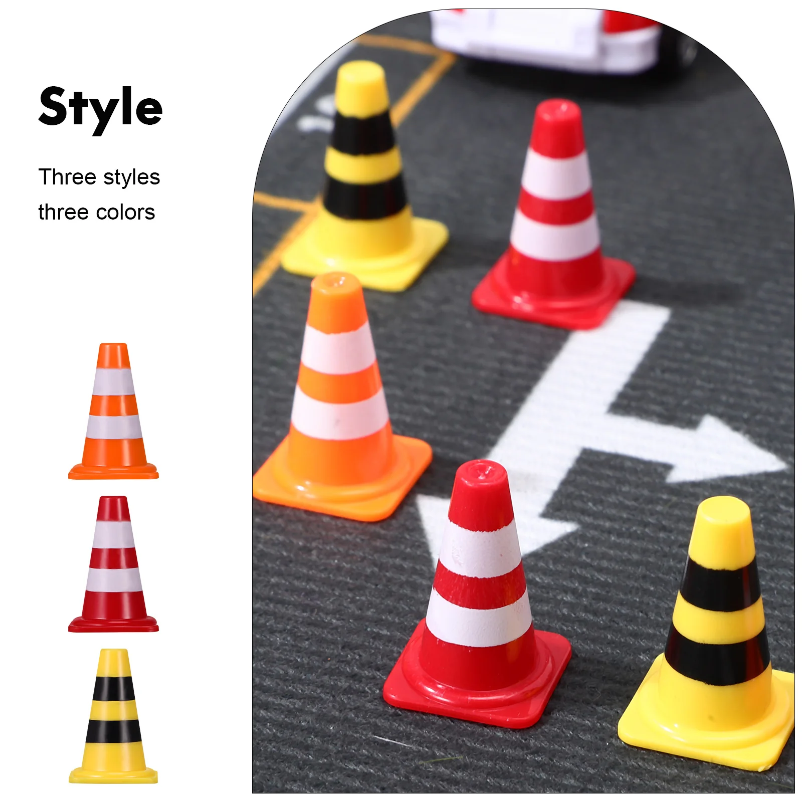 Jouet De Panneaux De Signalisation Miniatures – Ensemble De 17 Panneaux De Chantier Miniatures | Jouets Amusants De Signalisation Pour Passage Pour Piétons Pour Les En-fants